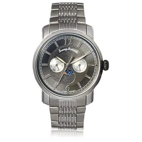 Tommy Bahama TB3061 Moon Phase Day Date Swiss Movement Men`s Watch Great Gift