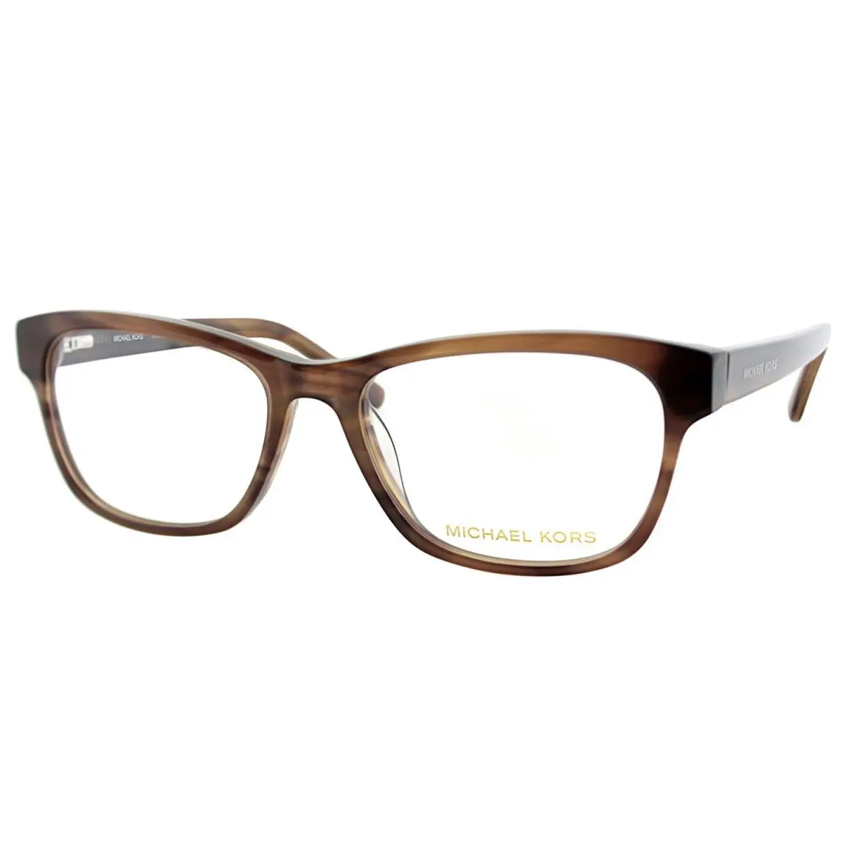 Michael Kors MK829 226 53mm Brown Horn Plastic Rectangle Eyeglasses 53mm - Frame: Brown
