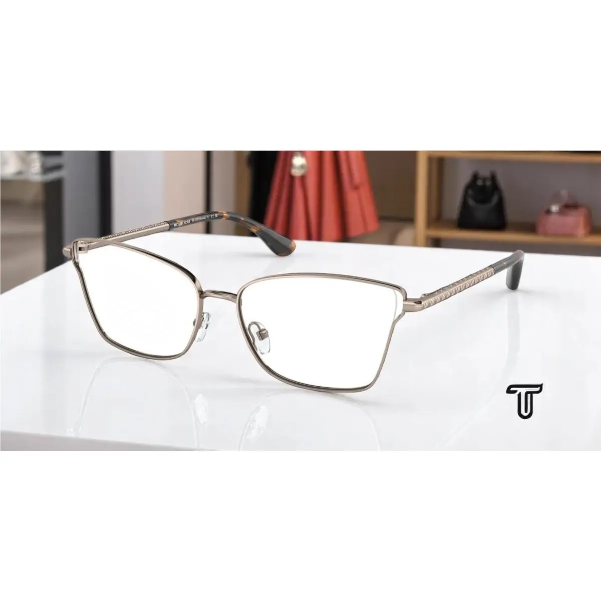 Michael Kors MK3063 1213 Radda Mink Demo Lens 53 mm Women`s Eyeglasses - Frame: Mink