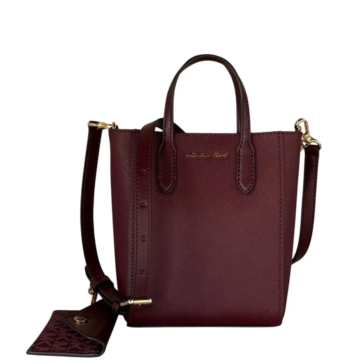 Vincent XS Satchel Shoulder Crossbody Bag + Card Case Oxblood by Michael Kors
