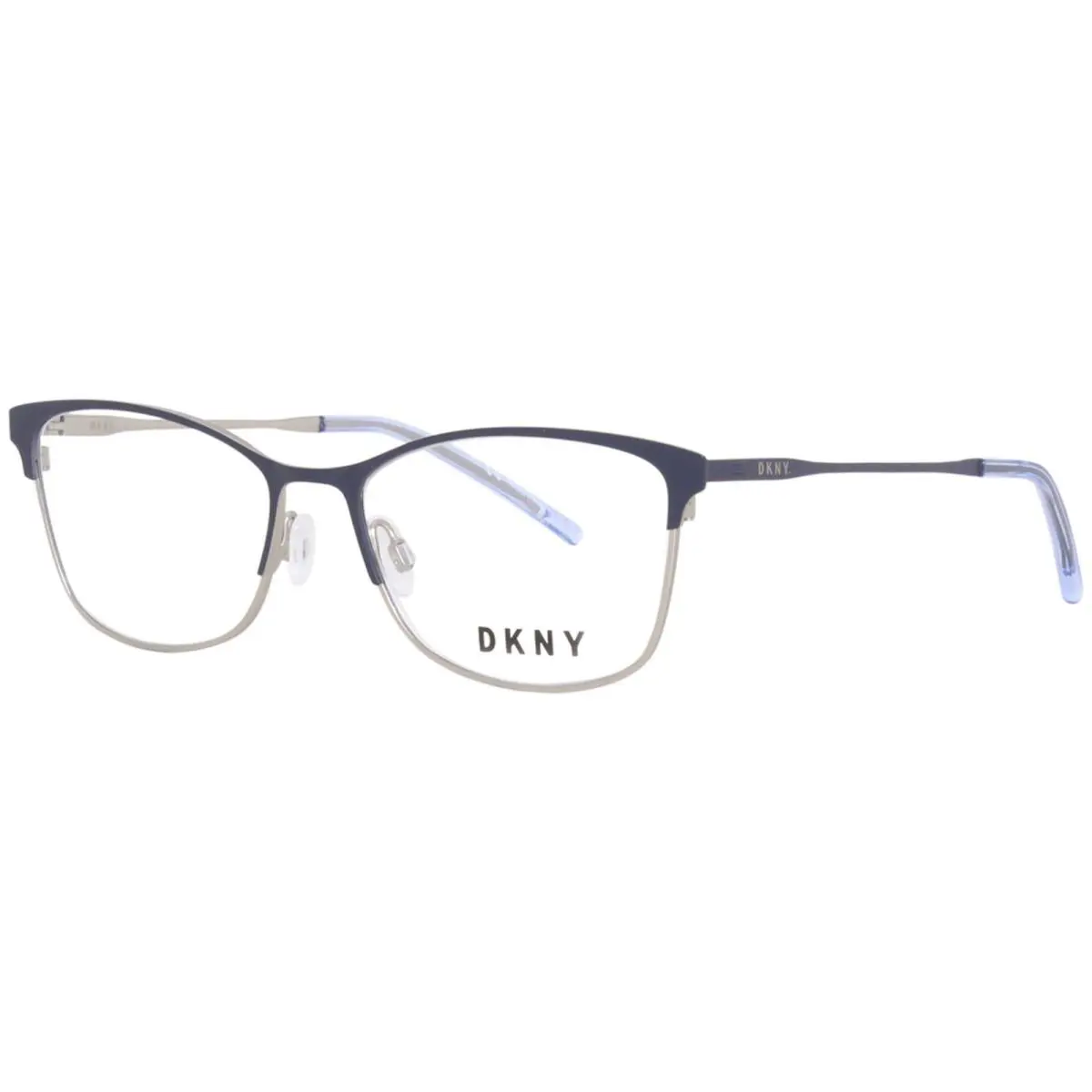 Dkny DK1028 400 Eyeglasses Frame Women`s Navy/silver Full Rim Square Shape 53mm