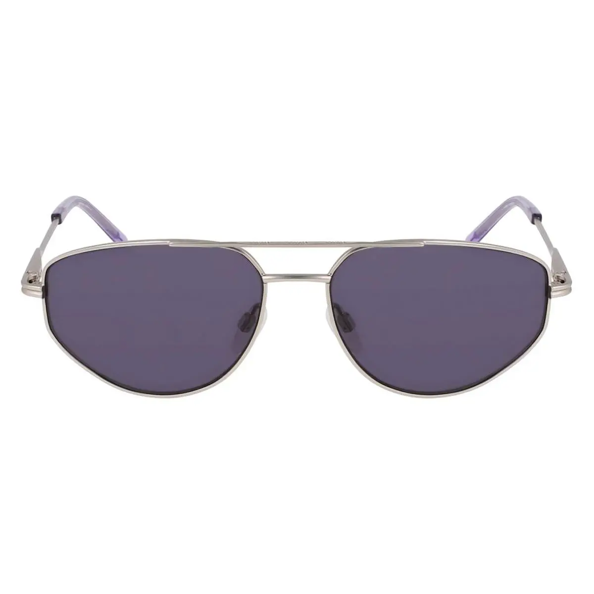 Dkny DK117S Sunglasses Female Satin Silver 57mm by DKNY