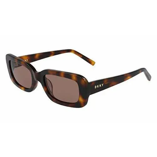 Dkny DK514S 240 Soft Tortoise Rectangular Sunglasses with Brown Lens Case by DKNY