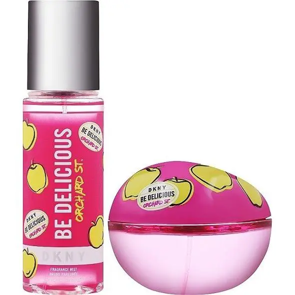 Set Dkny Be Delicious Orchard St 3pc 3.4 Oz. Edp + Mist+ Pounch