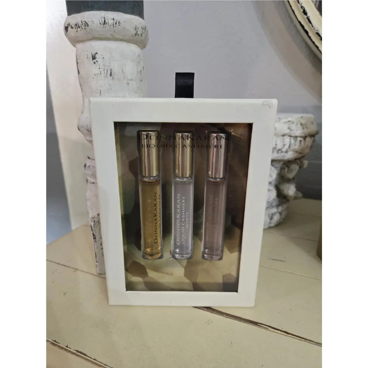 Donna Karan Liquid Cashmere Collection Rollerball Trio - Black White Blush
