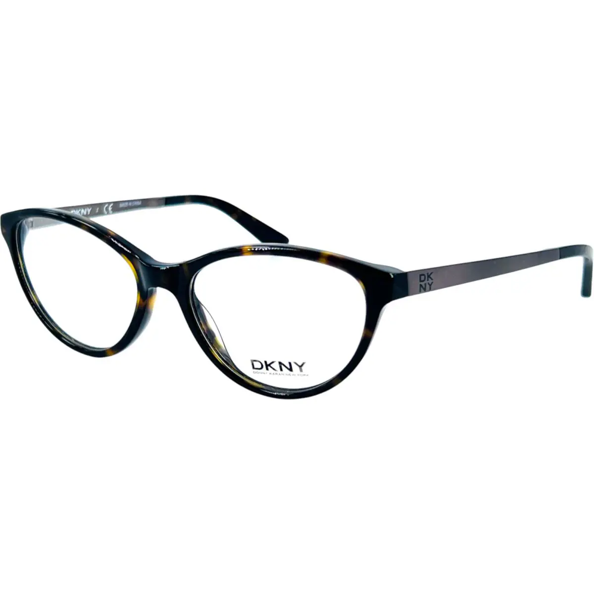 Dkny DY4671 Womens Plastic Eyeglass Frame 3695 Dark Tortoise/ Satin Gunmet 50-16
