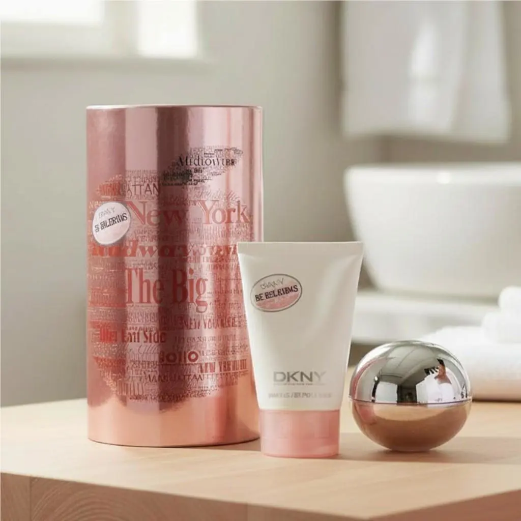 Dkny BE Delicious Fresh Blossom 2 PC Set 1.7 FL OZ Edp Spray + 3.4 OZ BL