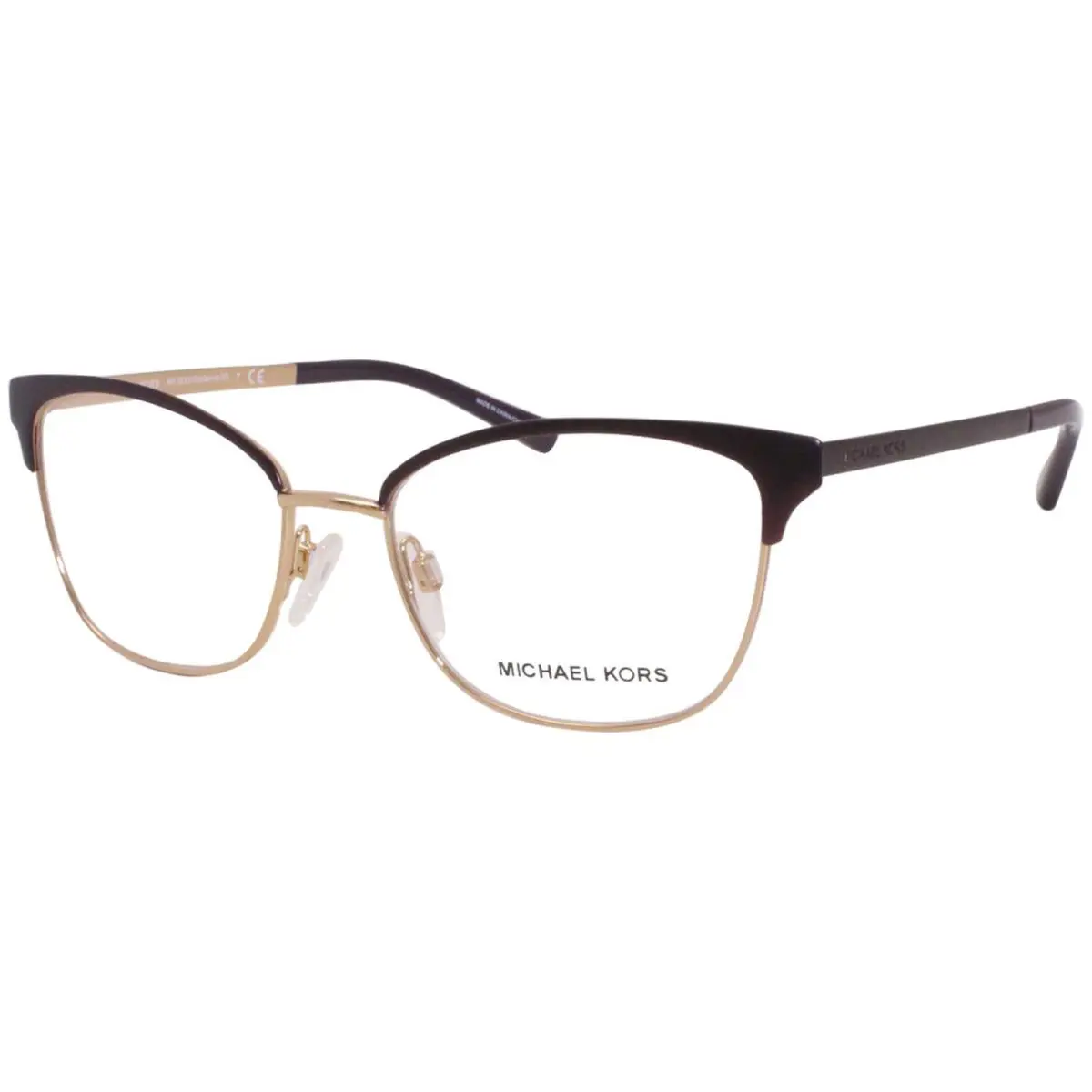 Michael Kors Adrianna-iv MK3012 1108 Eyeglasses Cordovan/rose Gold Optical Frame - Frame: Brown