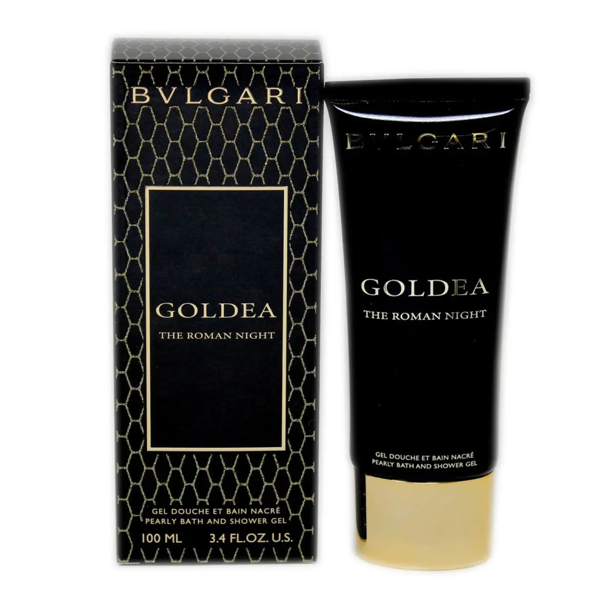Bvlgari Goldea The Roman Night Pearly Bath and Shower Gel 100ML NIB-BV10038720