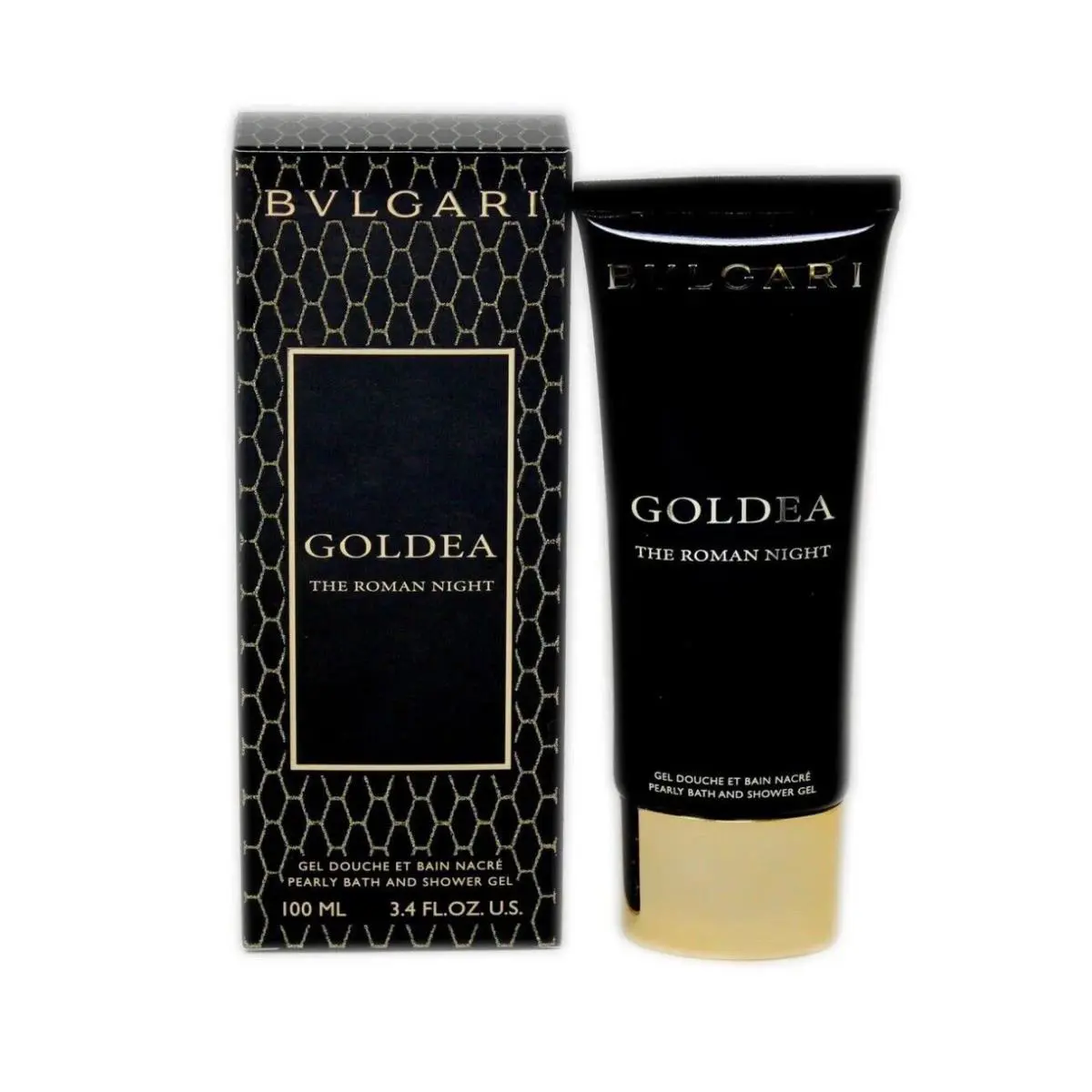 Goldea The Roman Night Bath and Shower Gel 3.4 Oz For Women by Bvlgari