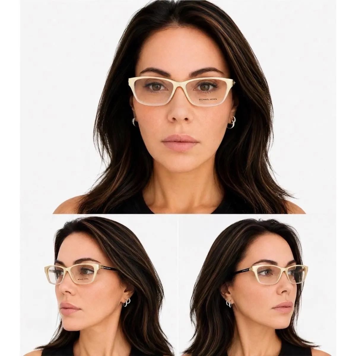 Michael Kors MK8009 3038 Oak Crystal Eyeglasses 53-15-135