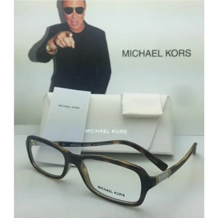 Eyeglasses Quisisana MK 4022B 3046 53-16 Gold Tortoise Crystals by Michael Kors