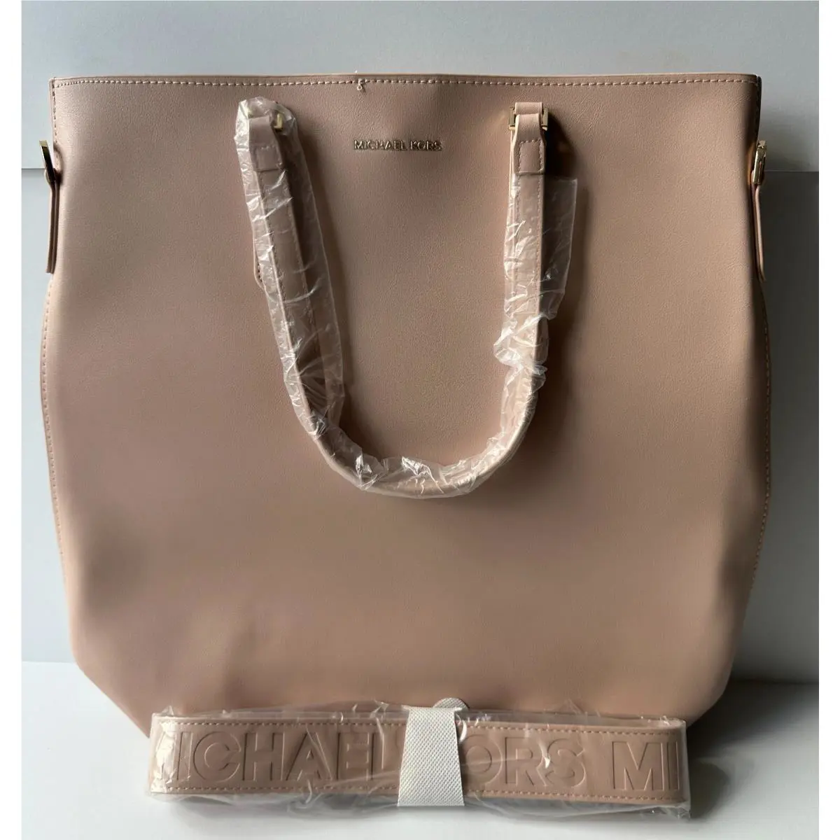 Michael Kors Blush Pink Tote Crossbody Bag Shopper Travel Handbag