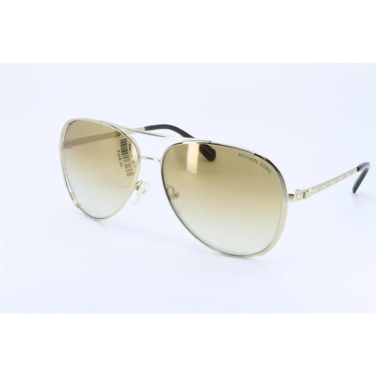 Michael Kors MK11018 Gold Aviator Unisex Full Rim 60-13-140 Sunglasses