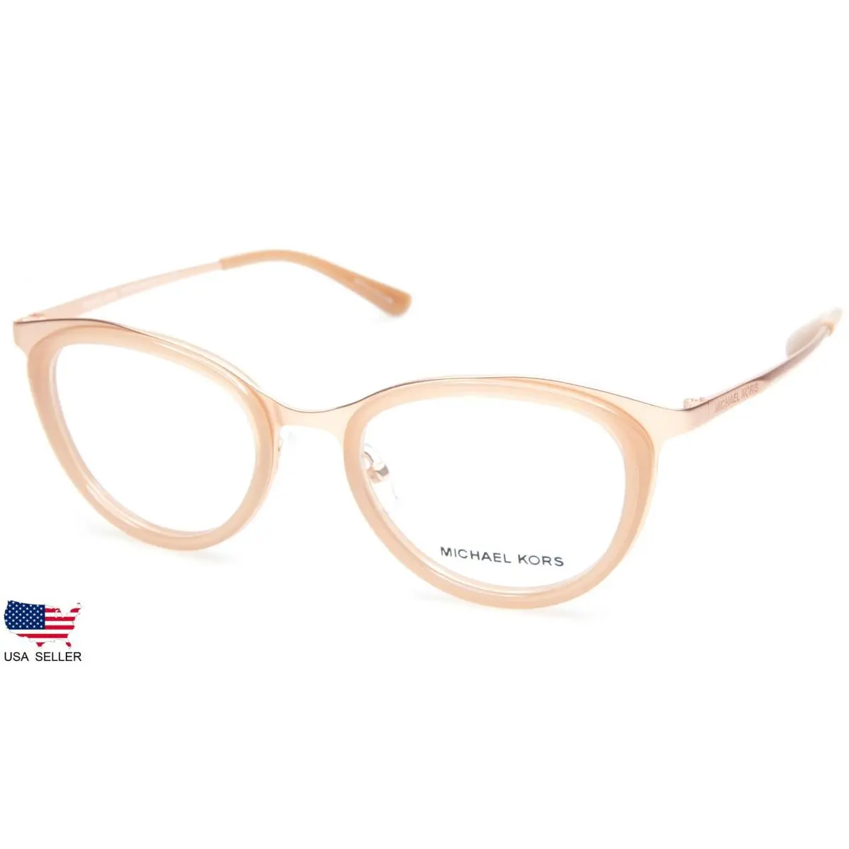 Michael Kors MK3021 Capetown 1026 Matte Rose Gold Eyeglasses 51-19-140 B39mm