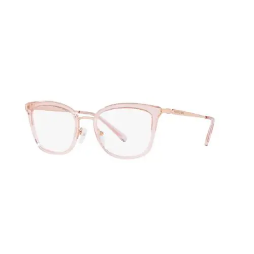 Michael Kors Woman Eyeglasses MK3032 3417 Rose Gold/pink Transparent 51mm