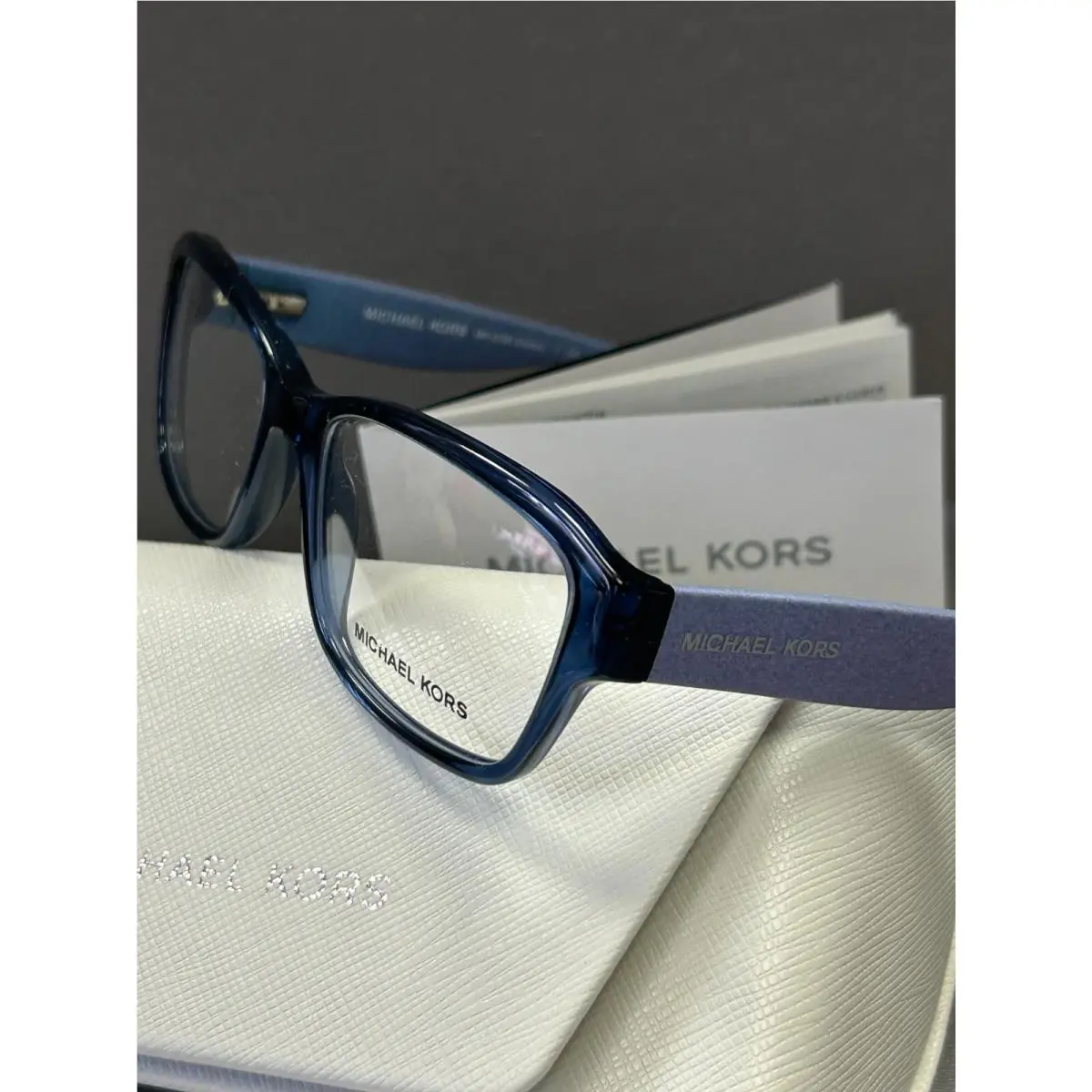 Michael Kors Andrei MK 4036 3199 Blue Crystal 50-16-135 Ladies Eyeglasses Frames