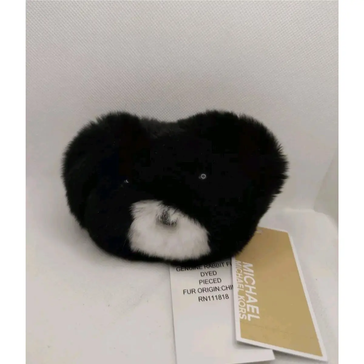 Kors Teddy Bear Pom Pom Fur Black by Michael Kors