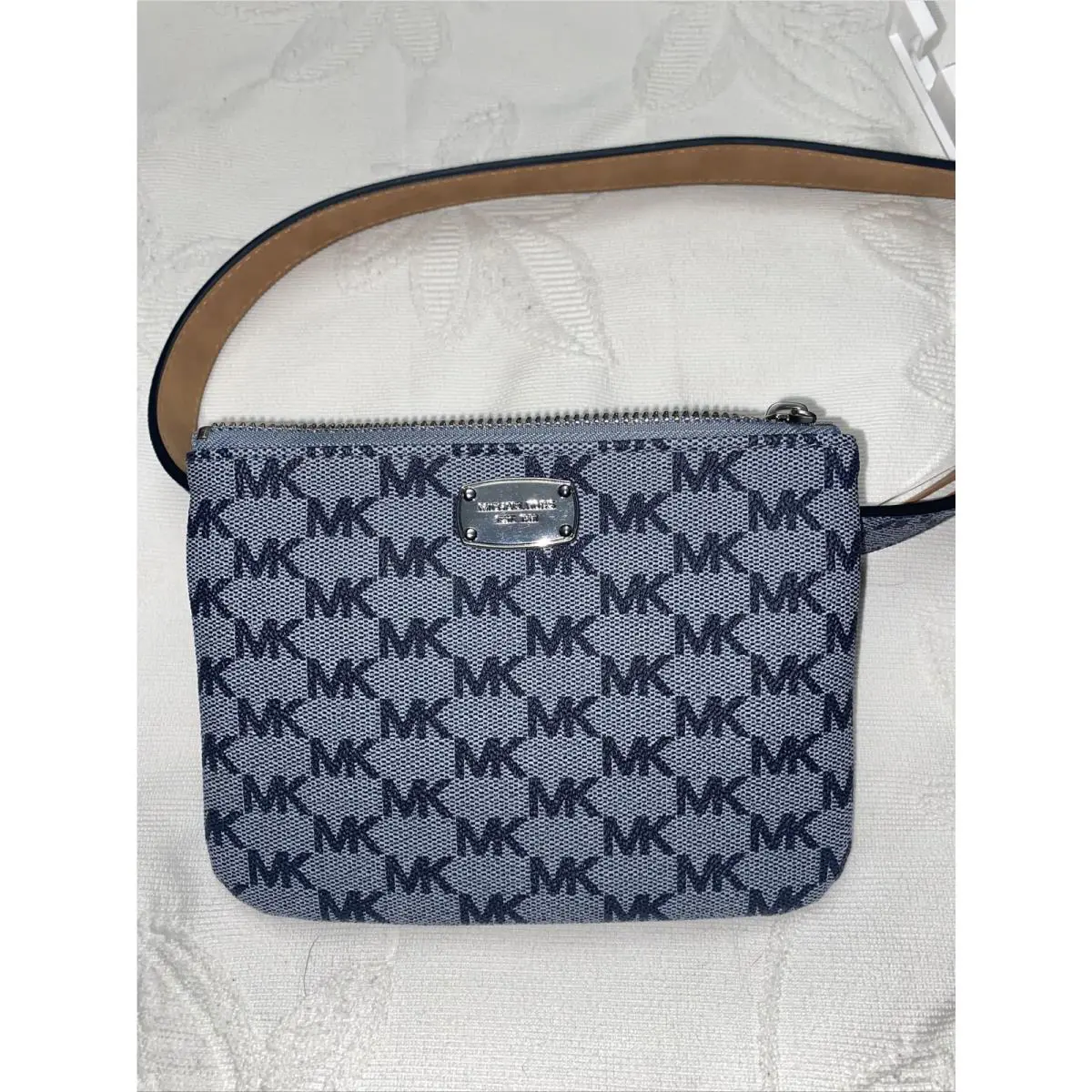 Michael Kors Fanny Pack Blue/light Blue Small Classy Stylish