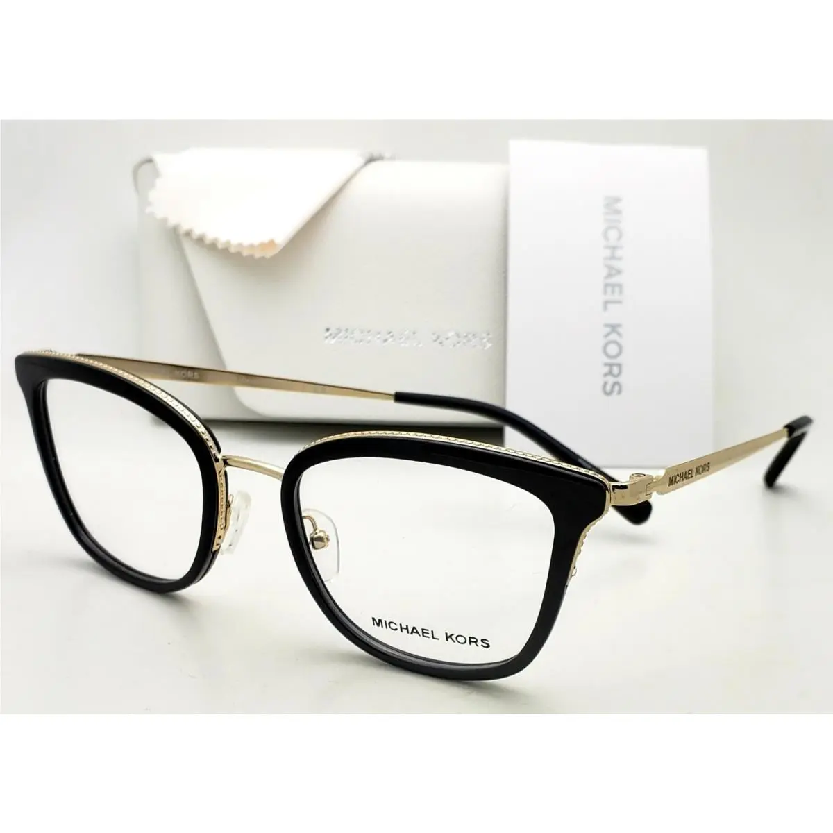 Eyeglasses Coconut Grove MK 3032 3332 51-19 Black Gold Frames by Michael Kors