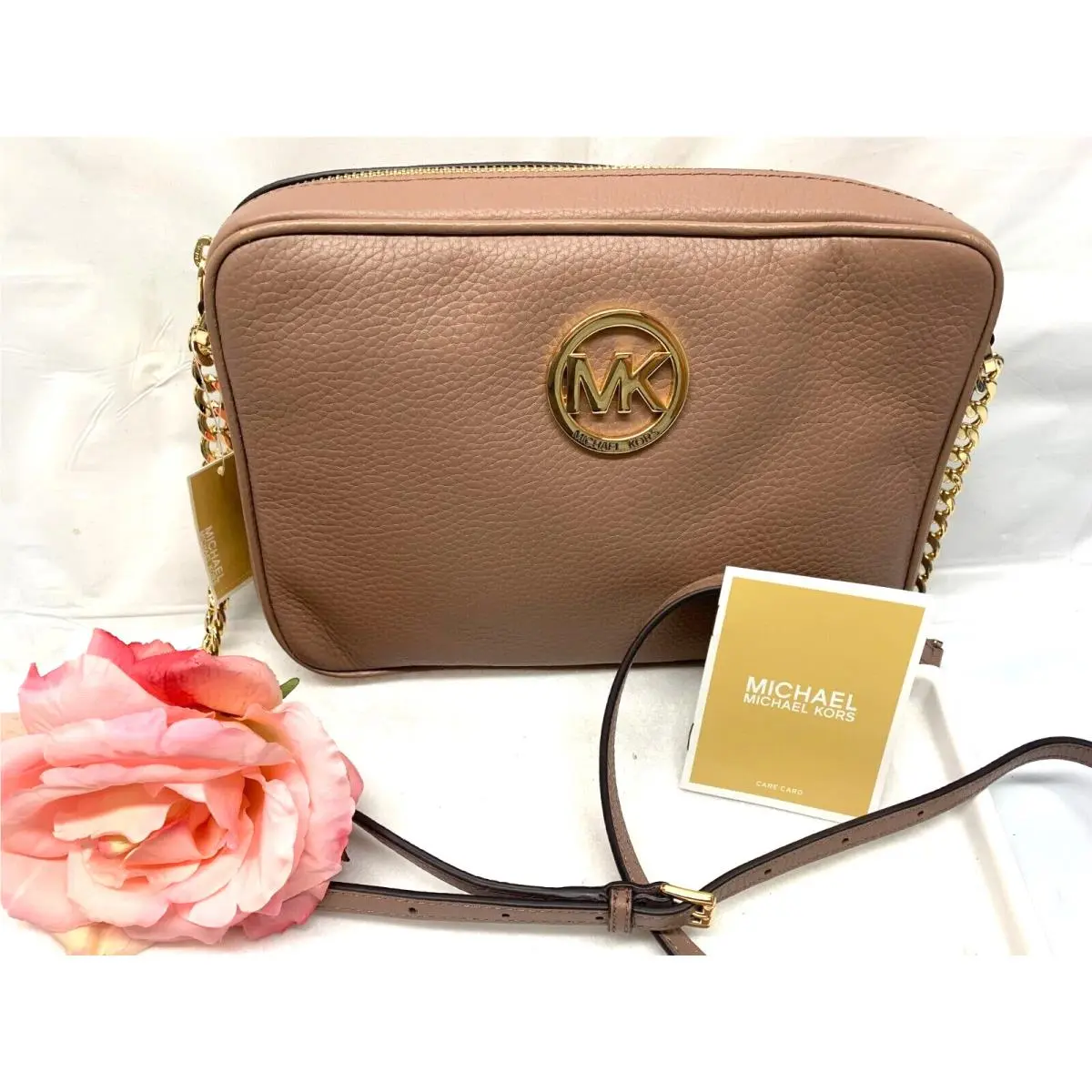 Michael Kors Women`s Fulton LG EW Crossbody Bag -dark Fawn