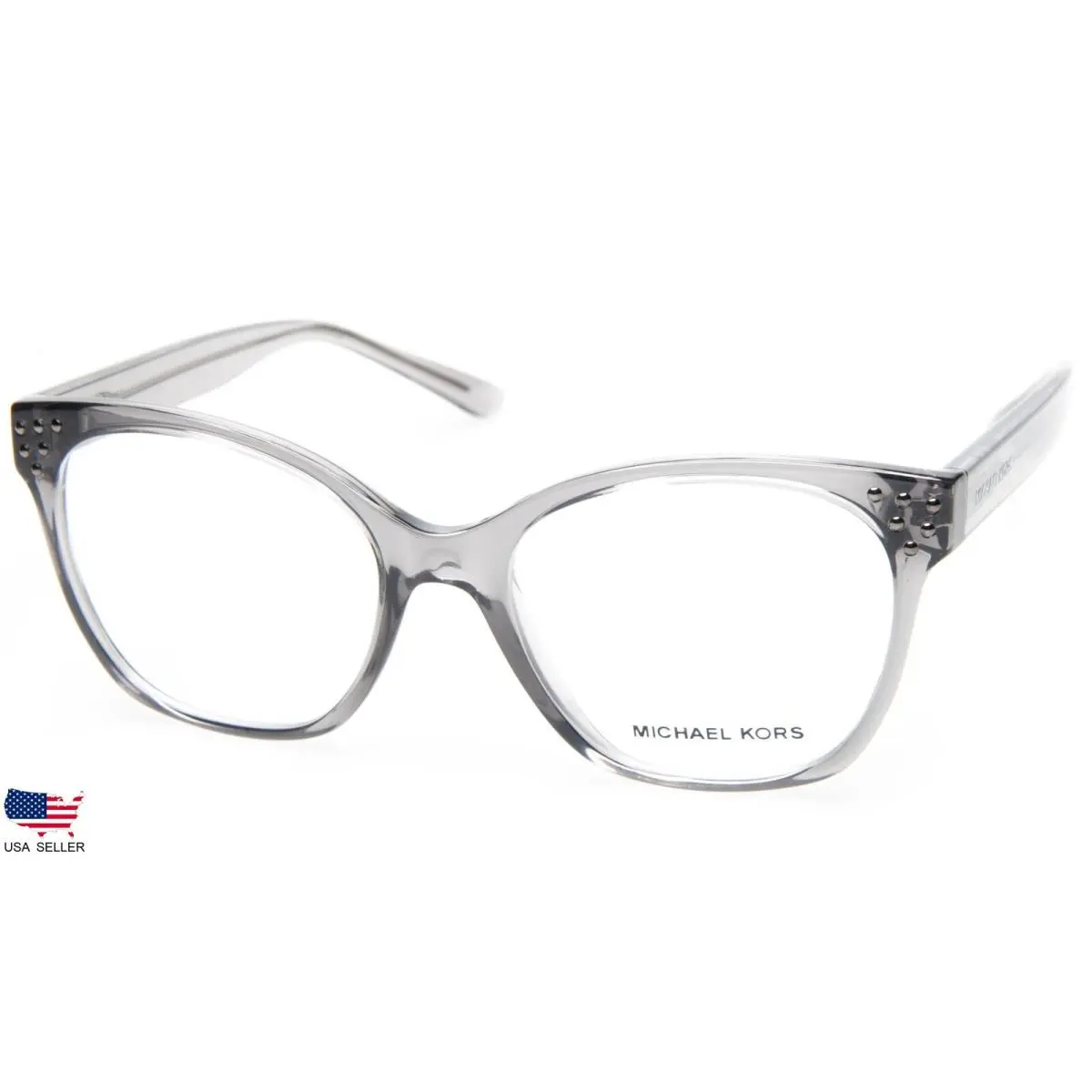 Michael Kors MK4055 Chesapeake 3345 Grey Crystal Eyeglasses 52-17-140 B45mm