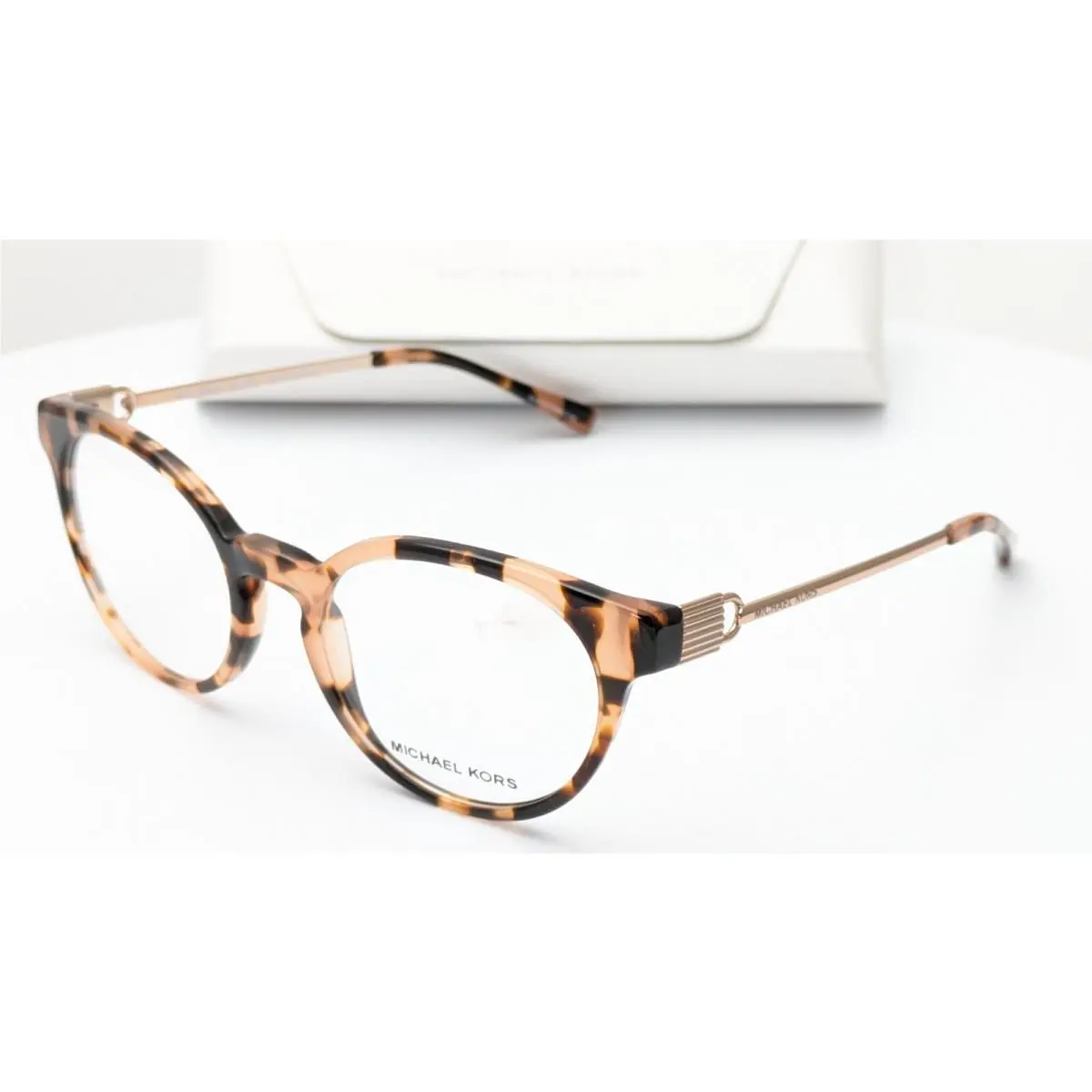 Michael Kors MK4048 3155 Kea Round Peach Tortoise Womens Eyeglasses 51mm