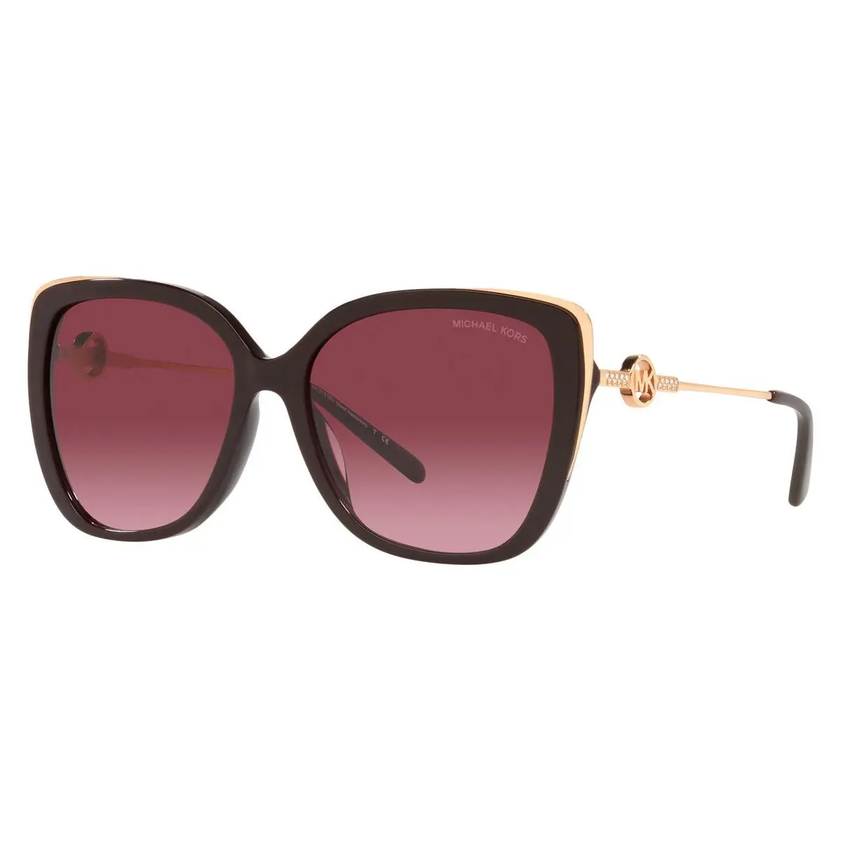 Michael Kors Sunglasses MK2161BU 33448H 56mm Burgundy / Rose Gradiant Lens