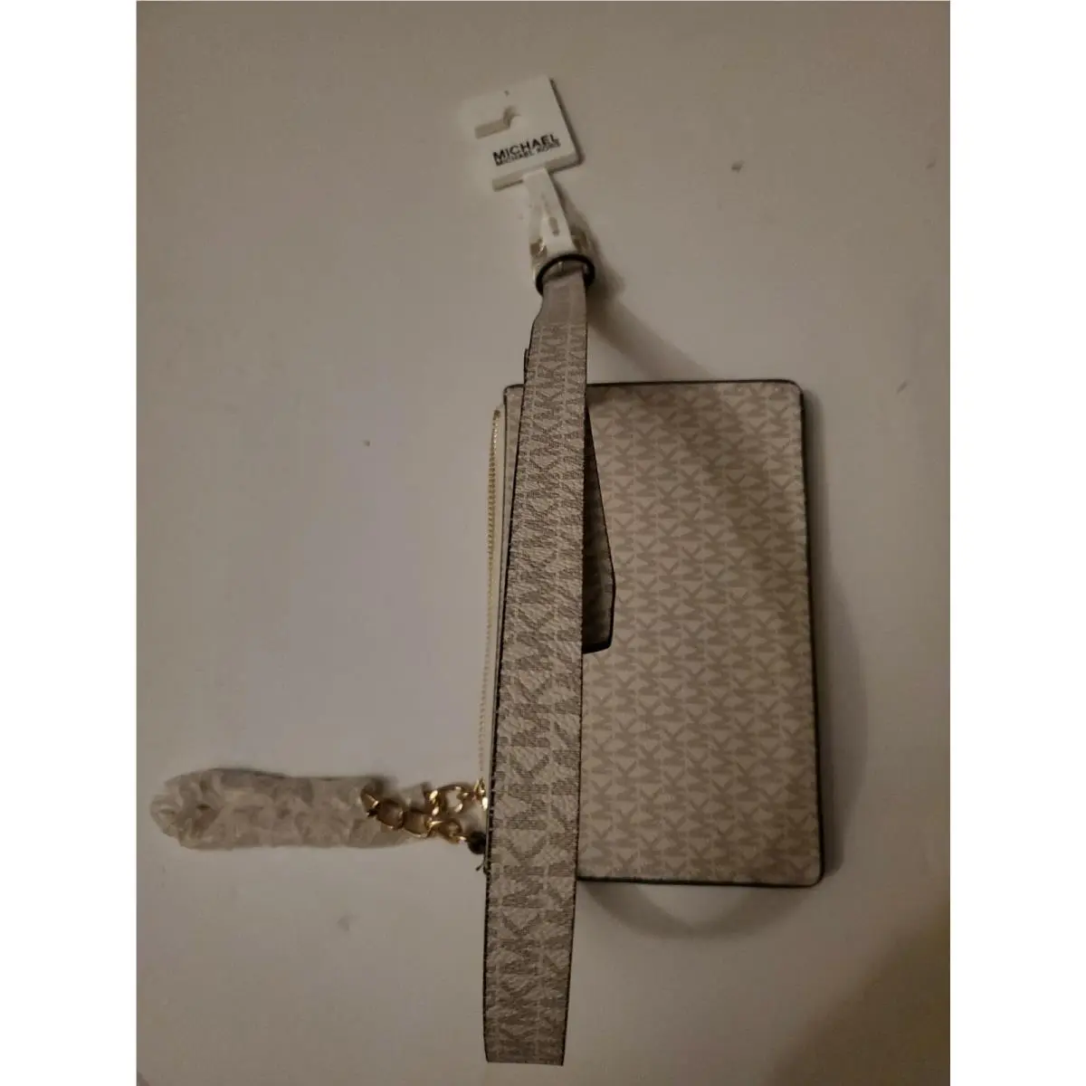 Michael Kors Pull Chain Belt Bag Vanilla Acorn Size Large
