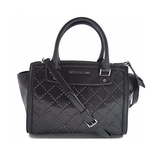 Michael Kors Selma Saffiano Leather Messenger Bag Blue Sapphire