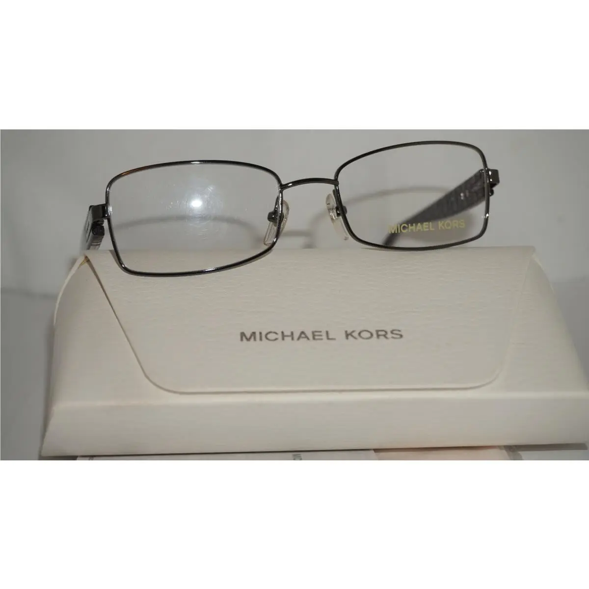 Michael Kors Eyeglasses Rectangle Gunmetal Purple MK358 033 51 17 135