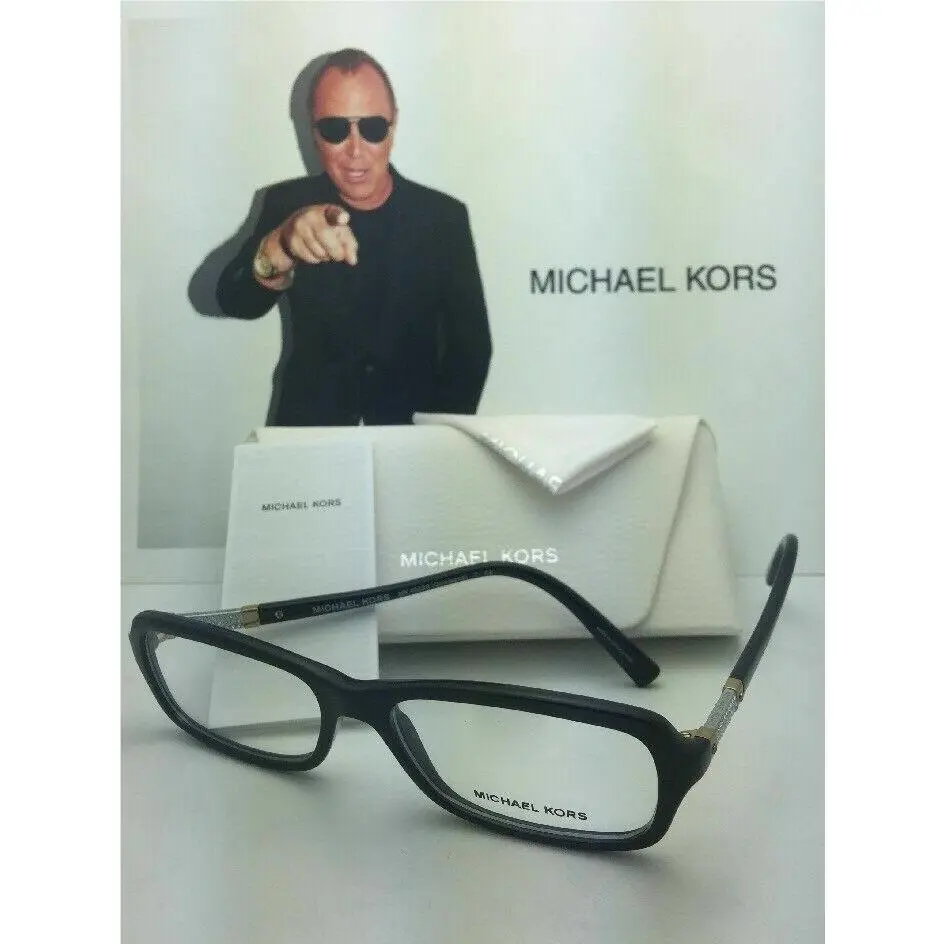 Michael Kors Eyeglasses Quisisana MK 4022B 3045 53-16 Black Frame W/crystals