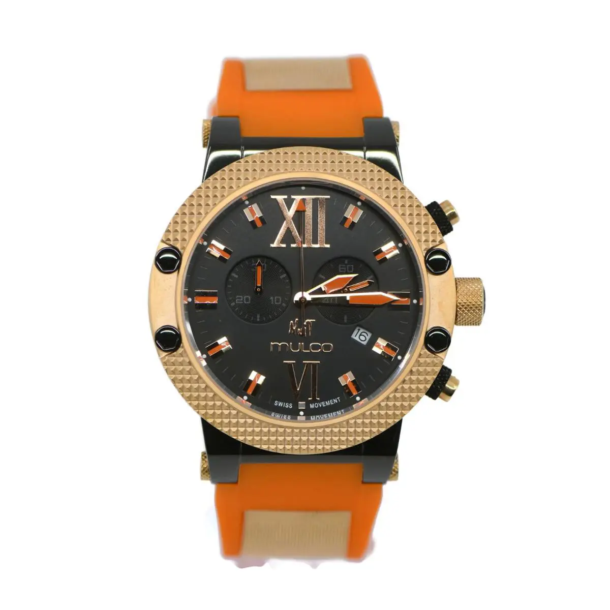 Mulco Nuit Two Tone Stainless Steel Watch MW311010026 - Dial: Pink, Band: Pink