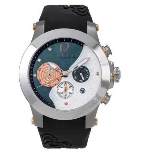 Mulco Quartz Multifunctional Movement Silicone Band Men`s Watch MW3-16061-021