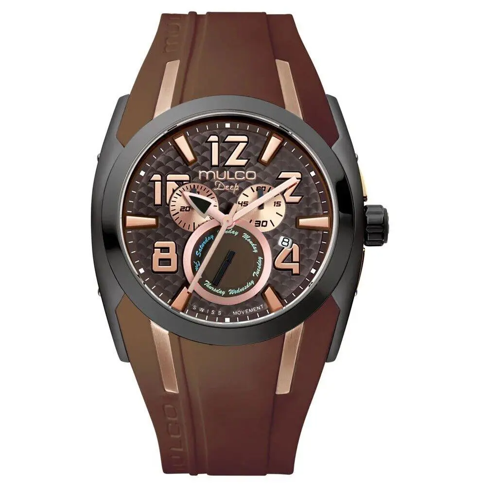 Mulco Unisex MW1-17186-035 Fashion Analog Swiss Movement Silicone Band Watch