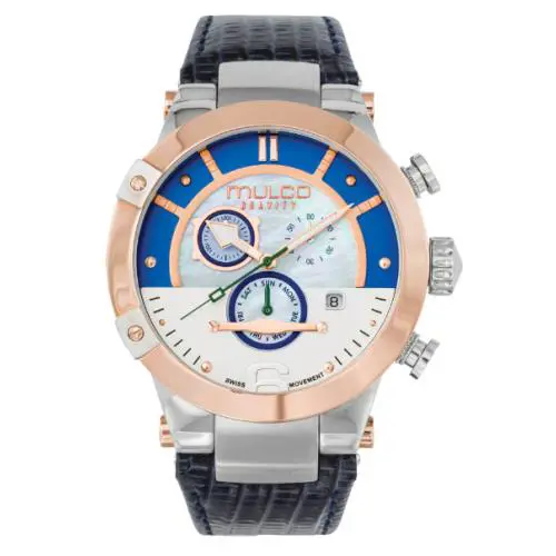 Mulco Women`s Analog Display Swiss Quartz Black Leather Band Watch MW5-4190-043