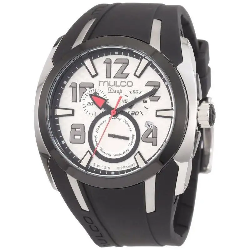 Mulco Unisex MW1-17186-021 Fashion Analog Swiss Movement Silicone Band Watch