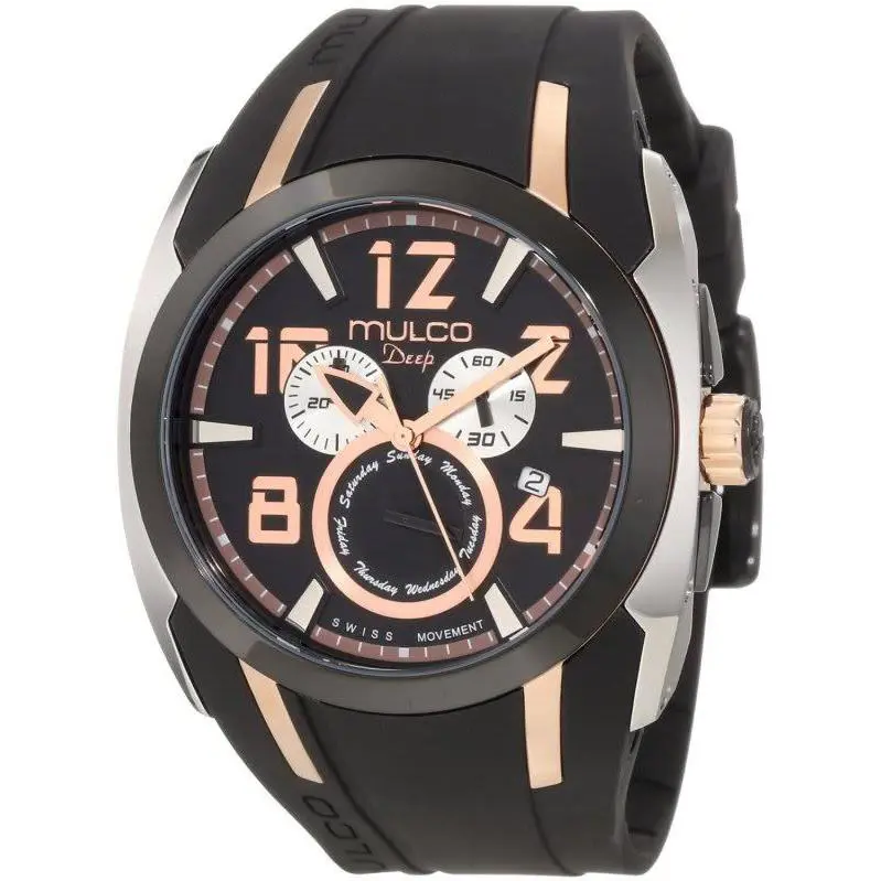 Mulco Unisex MW1-17186-025 Fashion Analog Swiss Movement Silicone Band Watch