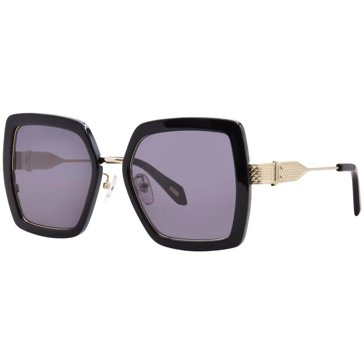Just Cavalli SJC041 0Z42 Sunglasses Women`s Black/gold/dark Grey 53mm