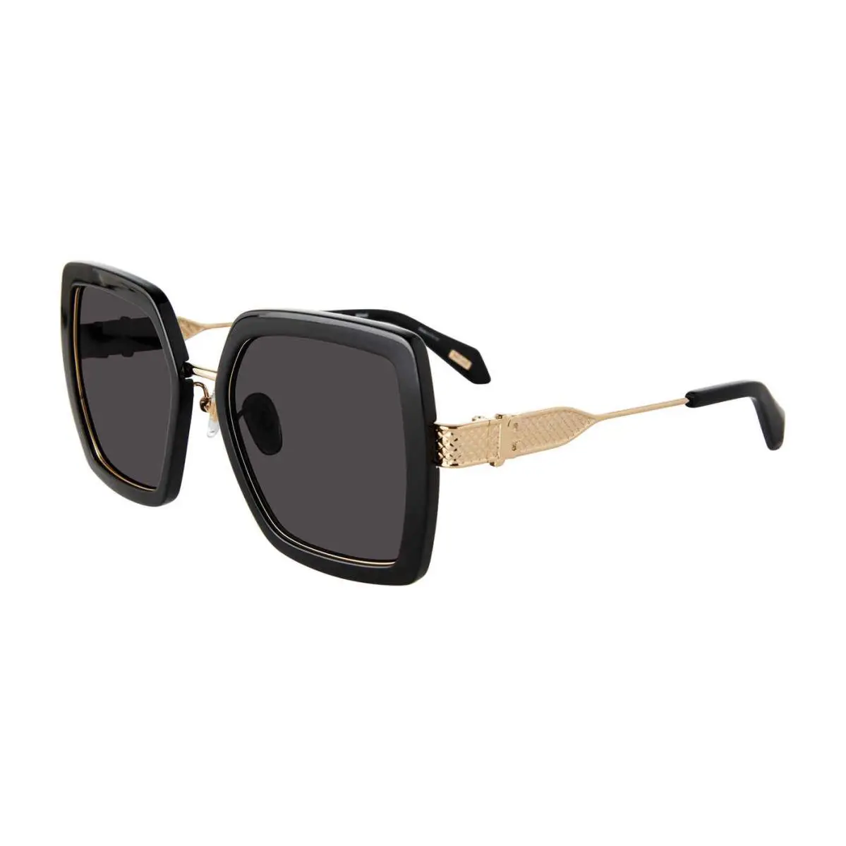 SJC041 Sunglasses 0Z42 Gold W Black 53mm Unisex by Just Cavalli