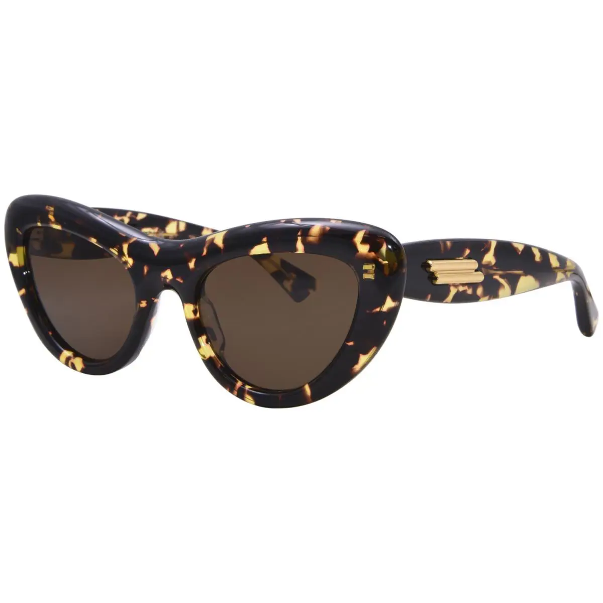 Bottega Veneta BV1282S 002 Sunglasses Women`s Havana/brown Cat Eye 53mm - Frame: Havana, Lens: Brown