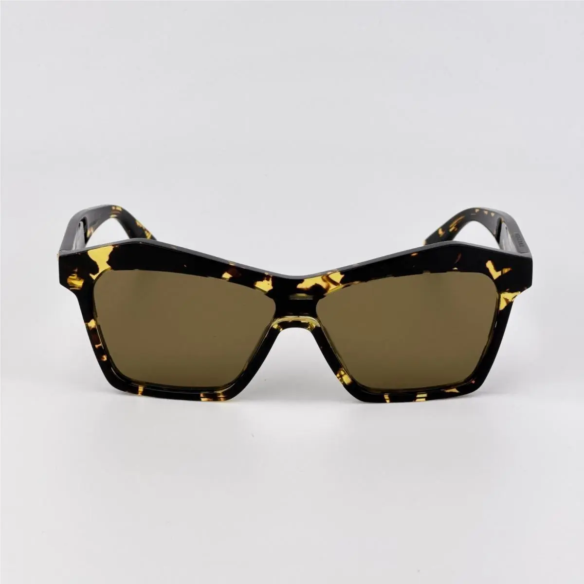 Bottega Veneta Men Sunglasses Havana Brown Shield BV1093S 002