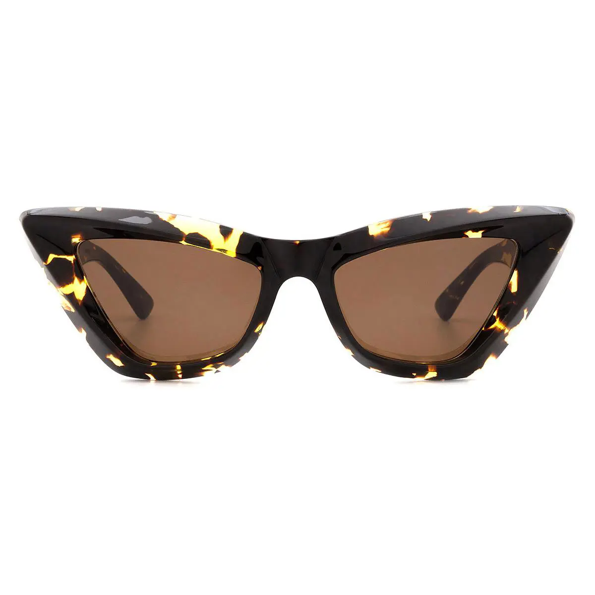 Bottega Veneta BV1101S Sunglasses Women Havana Cat Eye 53mm