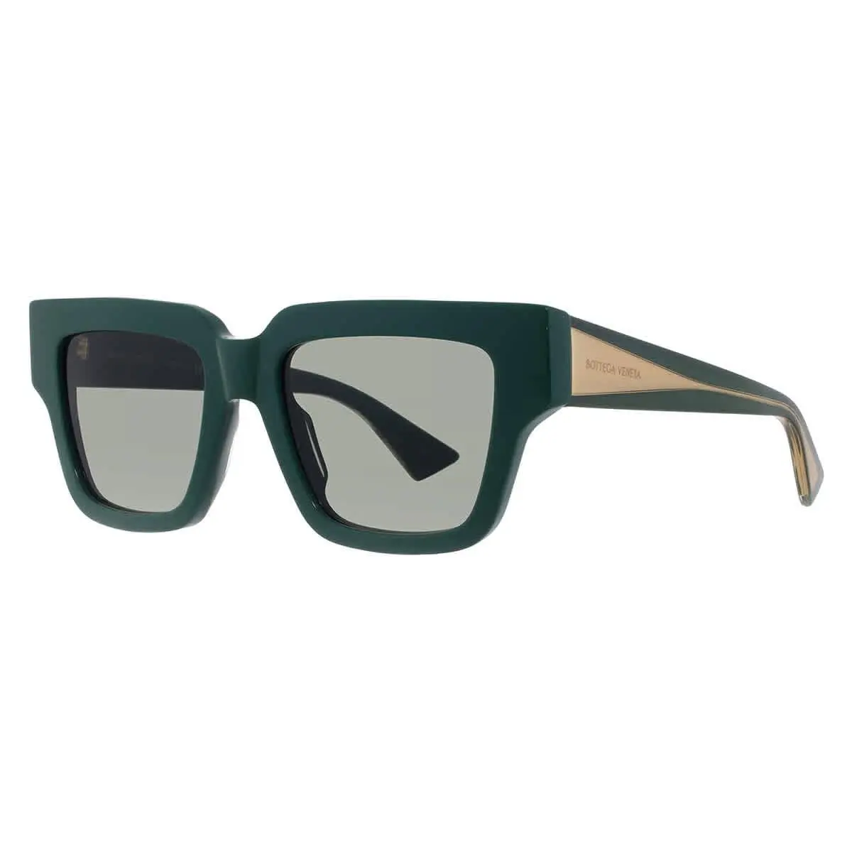 Green Square Ladies Sunglasses BV1276S 003 52 BV1276S 003 52 by Bottega Veneta