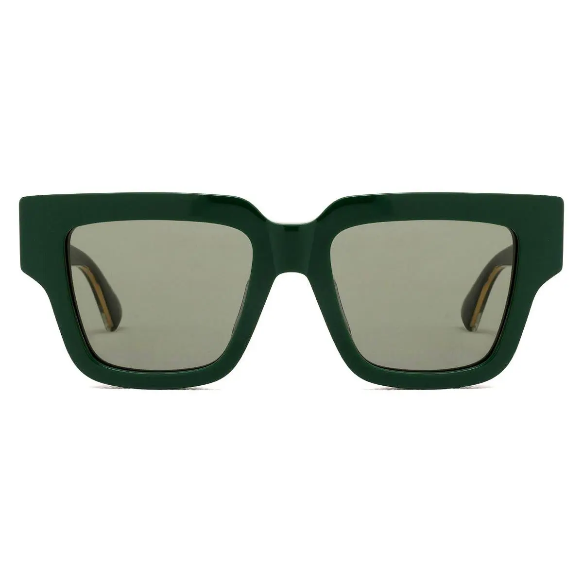 Bottega Veneta Green Square Ladies Sunglasses BV1276S 003 52 BV1276S 003 52