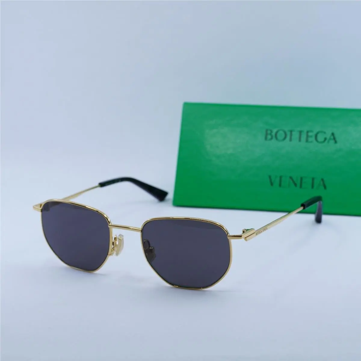 Bottega Veneta BV1301S 001 Gold/grey 50-19-145 Sunglasses