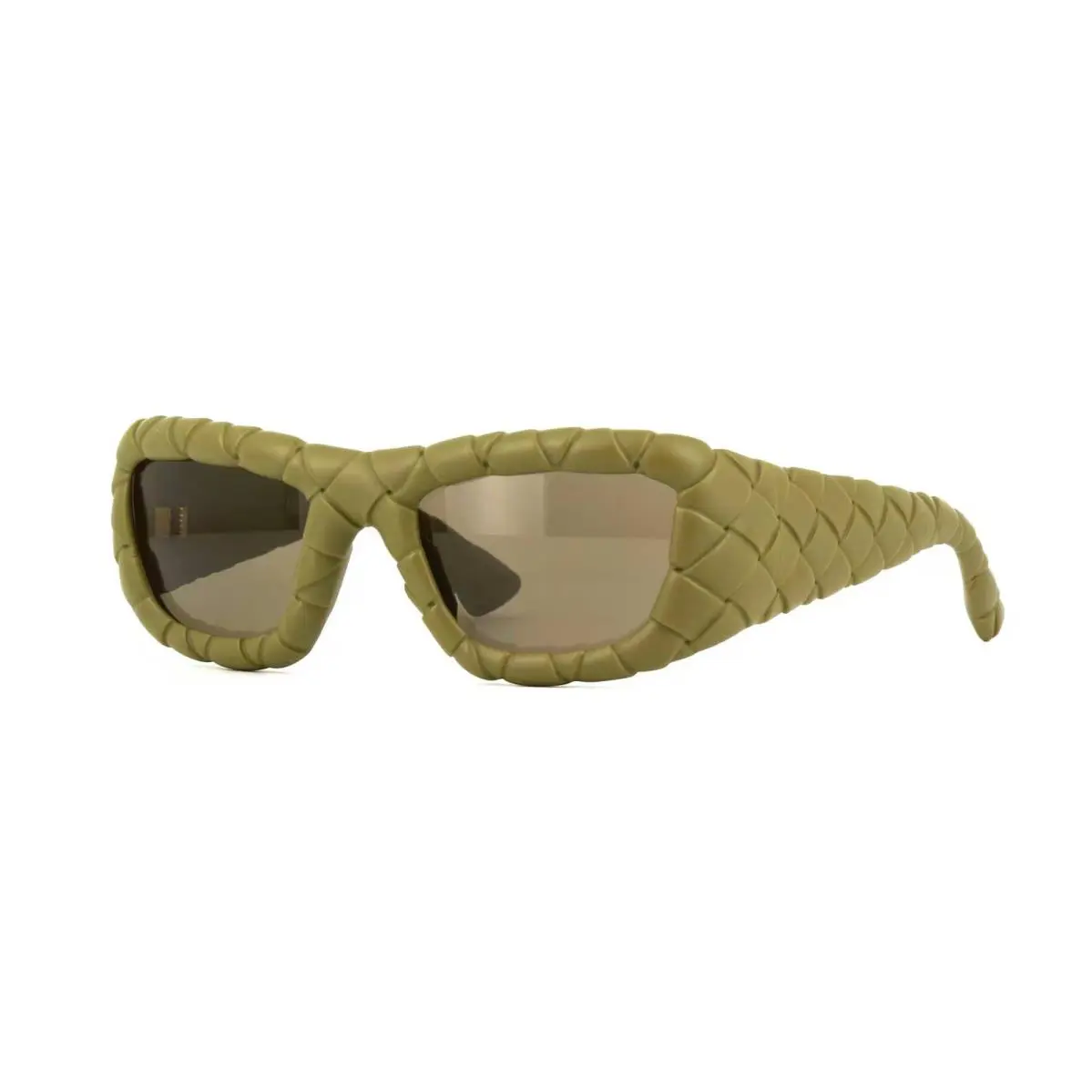 Bottega Veneta BV1303S Khaki Weave/brown 002 Sunglasses - Frame: Khaki Weave, Lens: Brown