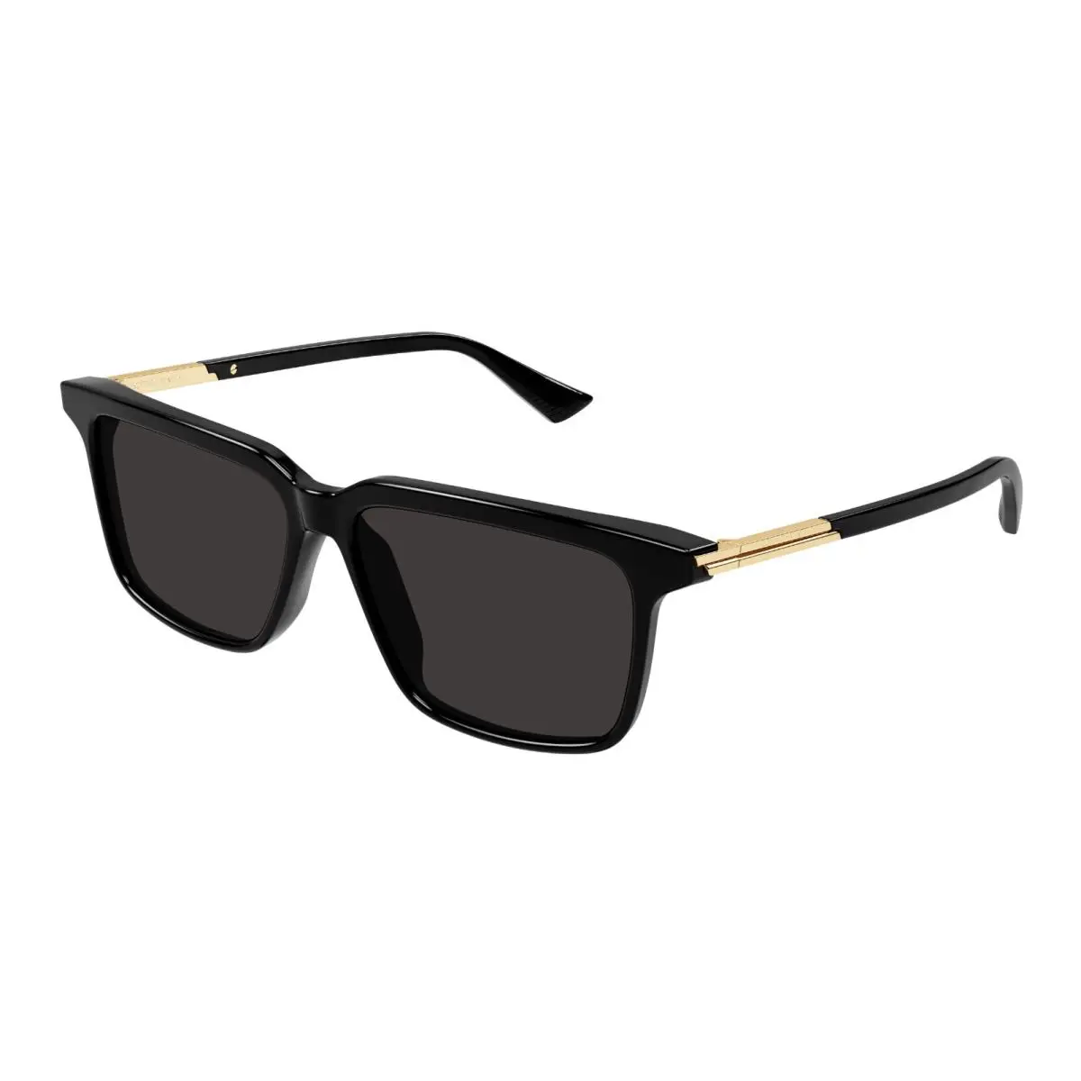 BV1261S Black with Gold/grey 001 Sunglasses by Bottega Veneta