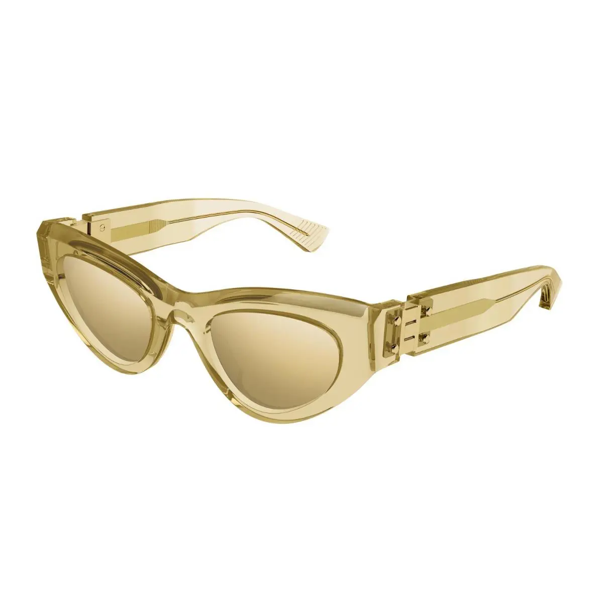 Bottega Veneta BV1142S Light Brown/bronze Flash Lenses 003 Sunglasses