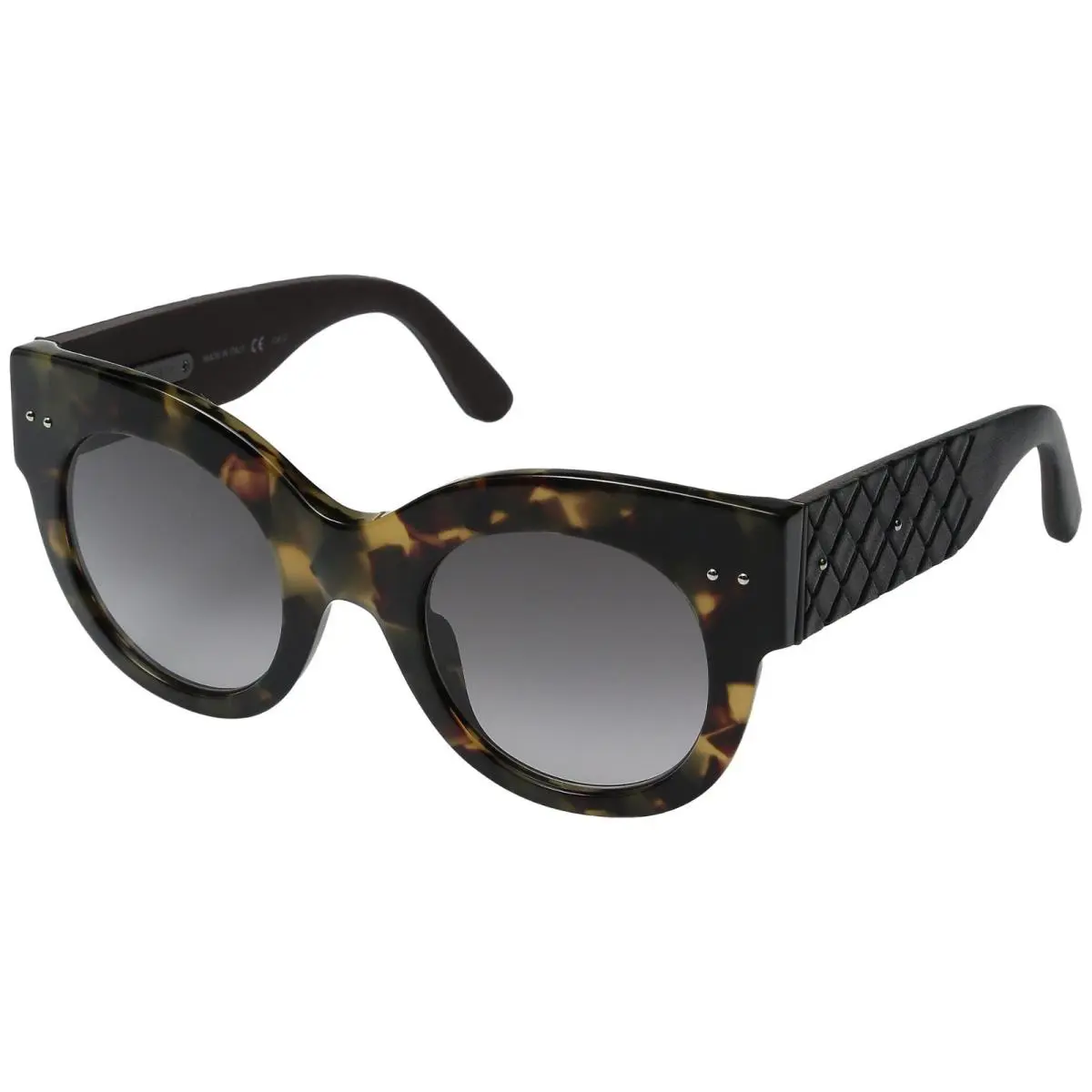 Bottega Veneta BV0008S Brown Havana/smoke Gradient 003 Sunglasses - Frame: Brown Havana, Lens: Smoke Gradient